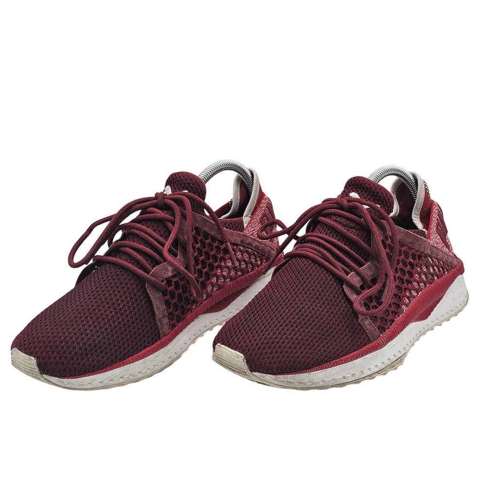 Puma Tsugi Netfit Shoes Mens Size 8.5 Burgundy‎ Ignite Mesh Sneakers 364629-04